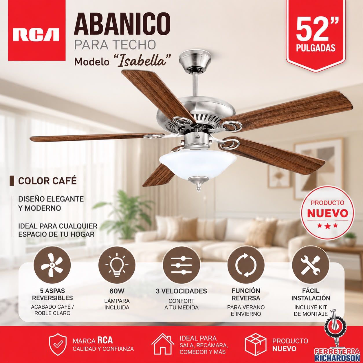 Abanico RCA Isabella